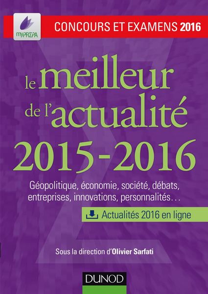 Produktbild: Le meilleur de l'actualit&eacute; 2015-2016