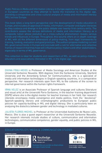 Produktbild: Public Policies in Media and Information Literacy in Europe