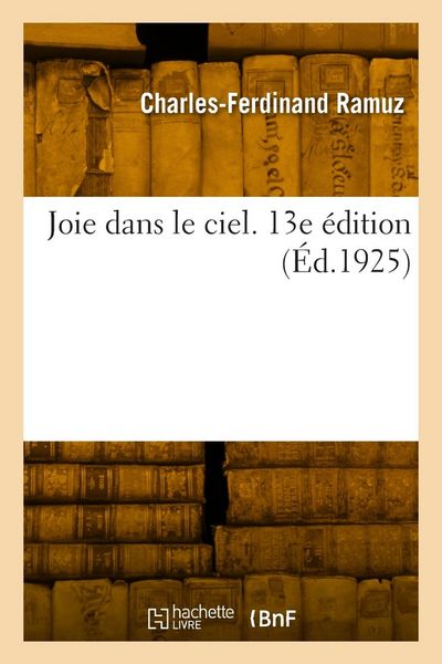 Produktbild: Joie dans le ciel. 13e &eacute;dition