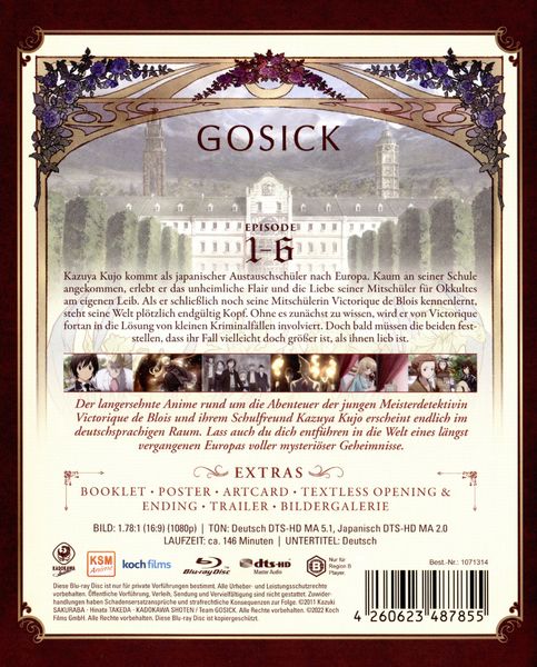 Produktbild: Gosick Vol. 1 (Ep. 1-6)