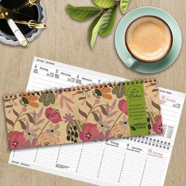 Produktbild: Tischkalender Edition Natur Blumenwiese 2027 quer