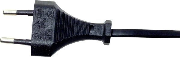 Produktbild: Manhattan Strom Anschlusskabel [1x Euro-Stecker - 1x Kleinger&auml;te-Stecker C8] 1.80m Schwarz