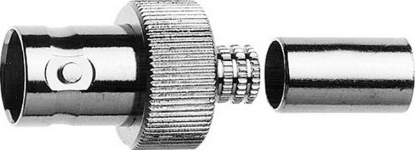 Produktbild: Teleg&auml;rtner 100023378 100023378 BNC-Steckverbinder Buchse, gerade 50Ω 1St.
