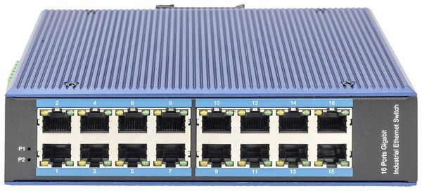 Produktbild: Digitus DN-651129 DN-651129 Industrial Ethernet Switch 16 Port 10 / 100 / 1000MBit/s