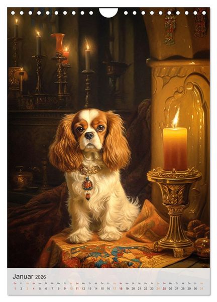 Produktbild: Cavalier King Charles Spaniel (Wandkalender 2026 DIN A4 hoch), CALVENDO Monatskalender