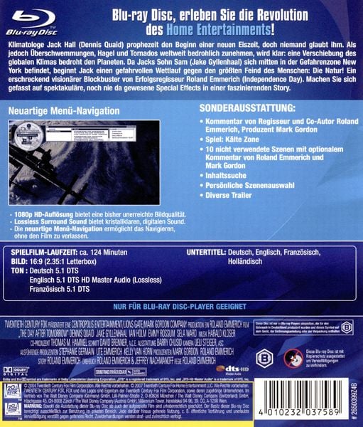 Produktbild: The Day After Tomorrow