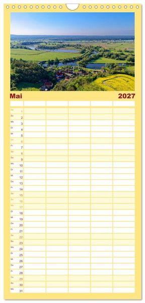 Produktbild: Familienplaner 2027 - Nationalpark Unteres Odertal mit 5 Spalten (Wandkalender, 21 x 45 cm) CALVENDO