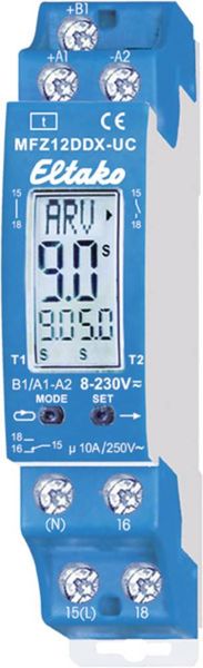 Eltako 23001004 MFZ12DDX-UC Zeitrelais Multifunktional 230 V 1 St. Zeitbereich: 0.1 s - 99 h 1 Wechsler