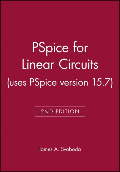 Produktbild: PSPICE for Linear Circuits (Uses PSPICE Version 15.7) [With CDROM]