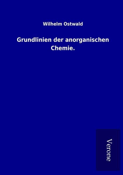 Produktbild: Grundlinien der anorganischen Chemie.
