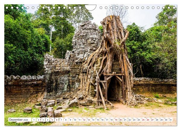 Produktbild: Siem Reap Stadt der Tempel Kambodscha (Wandkalender 2026 DIN A4 quer), CALVENDO Monatskalender