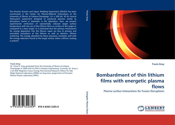 Produktbild: Bombardment of thin lithium films with energetic plasma flows