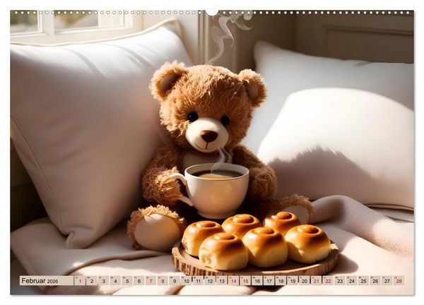 Produktbild: Einfach b&auml;rig - Eine b&auml;rige Reise durch den Teddyalltag (Wandkalender 2026 DIN A2 quer), CALVENDO Monatskalender
