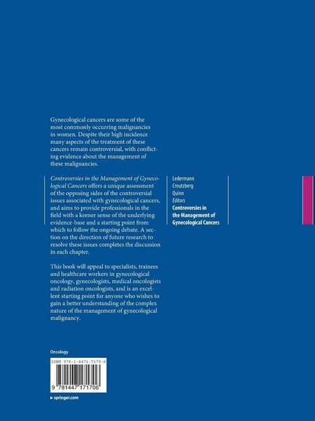 Produktbild: Controversies in the Management of Gynecological Cancers