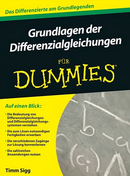 Produktbild: Grundlagen der Differenzialgleichungen f&uuml;r Dummies