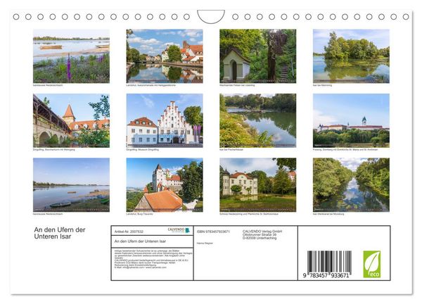 Produktbild: An den Ufern der Unteren Isar (Wandkalender 2026 DIN A4 quer), CALVENDO Monatskalender