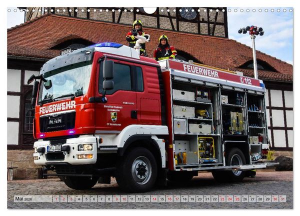 Produktbild: Feuerwehrfahrzeuge (Wandkalender 2026 DIN A3 quer), CALVENDO Monatskalender