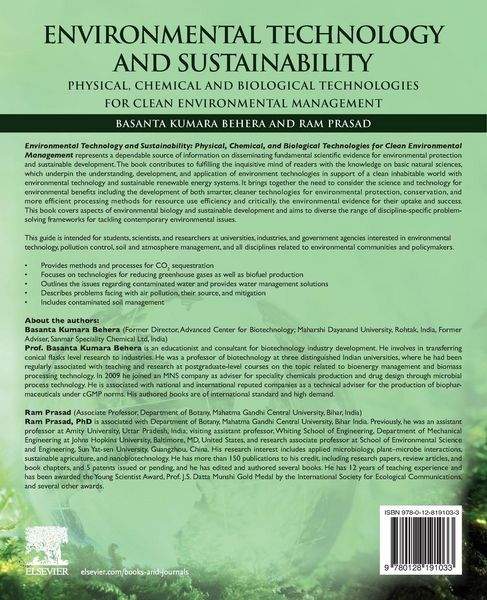 Produktbild: Behera, B: Environmental Technology and Sustainability