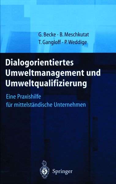 Produktbild: Dialogorientiertes Umweltmanagement und Umweltqualifizierung