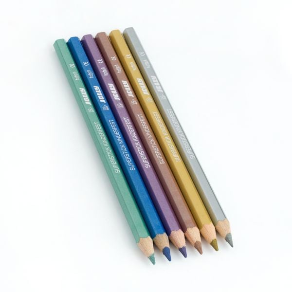 Produktbild: JOLLY Buntstifte Supersticks kinderfest Metallic, 6er Set