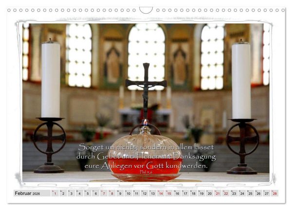 Produktbild: Biblische Spr&uuml;che und Verse (Wandkalender 2026 DIN A3 quer), CALVENDO Monatskalender
