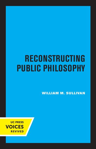 Produktbild: Reconstructing Public Philosophy