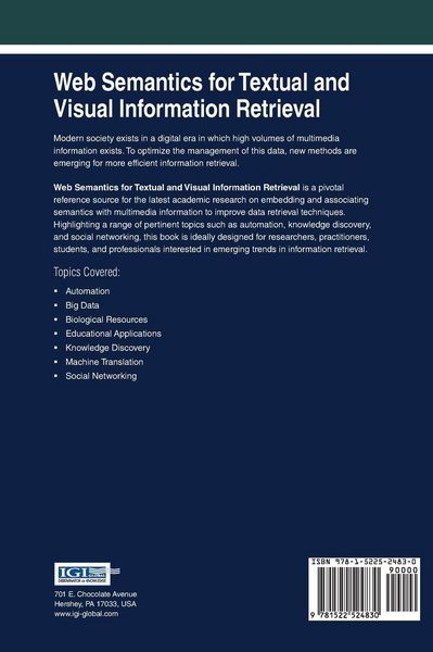 Produktbild: Web Semantics for Textual and Visual Information Retrieval