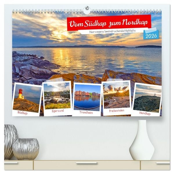 Produktbild: Vom S&uuml;dkap zum Nordkap (hochwertiger Premium Wandkalender 2026 DIN A2 quer), Kunstdruck in Hochglanz