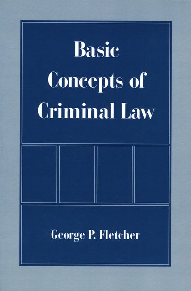 Produktbild: Basic Concepts of Criminal Law