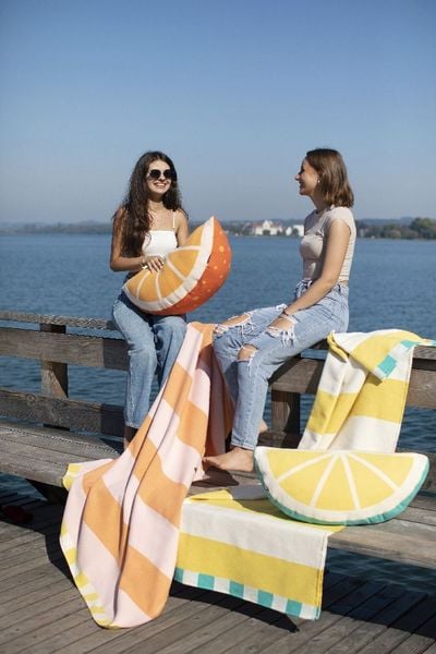 Produktbild: Fussenegger gef&uuml;lltes Kissen "Zitrone"