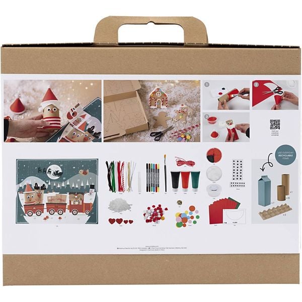 Produktbild: Creativ Company DIY Sets Basisversion Adventskalender Recycling, Kreativ Box