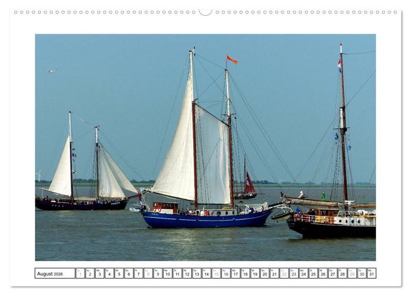 Produktbild: Segelspektakel in Bremerhaven. Die Sail (hochwertiger Premium Wandkalender 2026 DIN A2 quer), Kunstdruck in Hochglanz