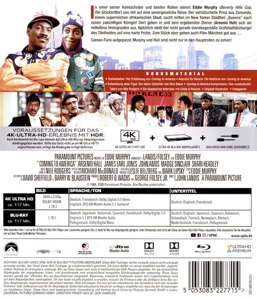 Produktbild: Der Prinz aus Zamunda (4K Ultra HD) (+ Blu-ray 2D)