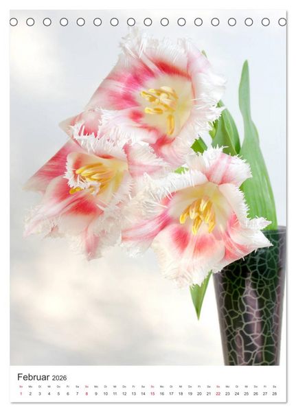Produktbild: Verliebt in Blumen (Tischkalender 2026 DIN A5 hoch), CALVENDO Monatskalender
