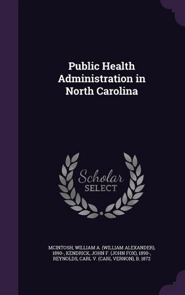 Produktbild: Public Health Administration in North Carolina