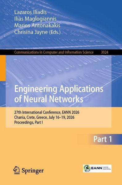 Produktbild: Engineering Applications of Neural Networks