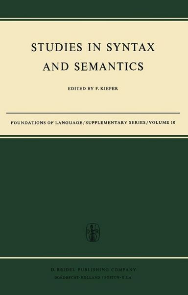 Produktbild: Studies in Syntax and Semantics
