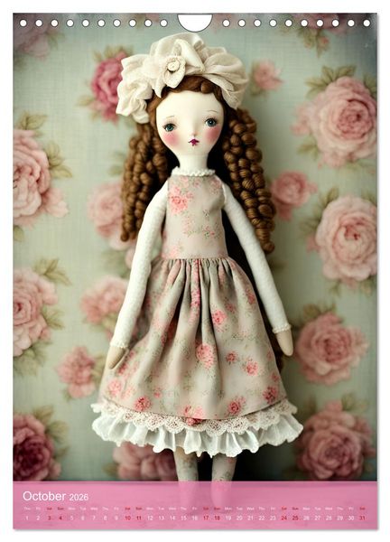 Produktbild: Romantic Dolls (Wall Calendar 2026 DIN A4 portrait), CALVENDO 12 Month Wall Calendar
