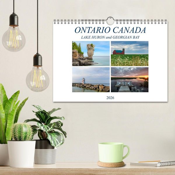 Produktbild: Ontario Canada, Lake Huron and Georgian Bay (Wall Calendar 2026 DIN A4 landscape), CALVENDO 12 Month Wall Calendar