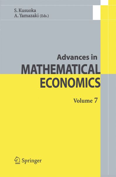 Produktbild: Advances in Mathematical Economics Volume 7