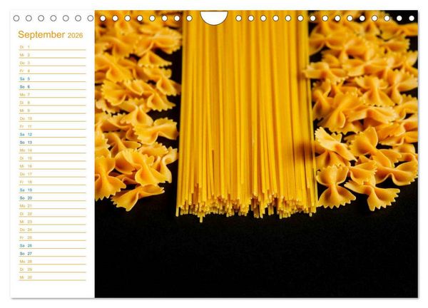 Produktbild: Pasta (Wandkalender 2026 DIN A4 quer), CALVENDO Monatskalender
