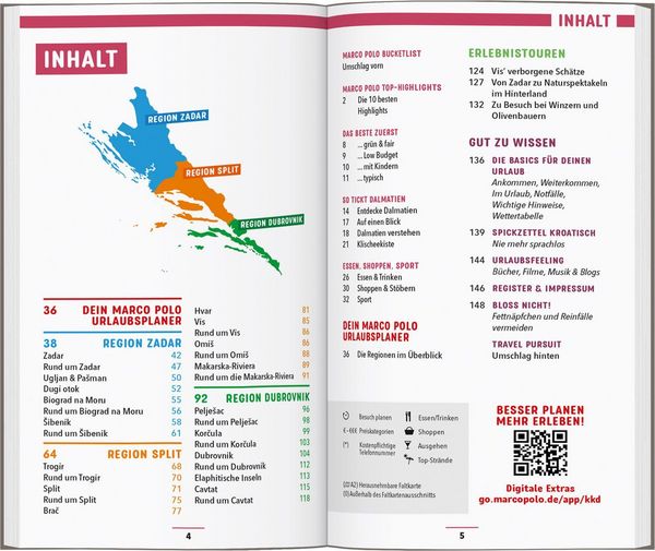 Produktbild: MARCO POLO Reisef&uuml;hrer Kroatische K&uuml;ste Dalmatien