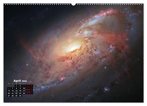 Produktbild: Hubble - 35 Jahre atemberaubende Aufnahmen (Wandkalender 2026 DIN A2 quer), CALVENDO Monatskalender