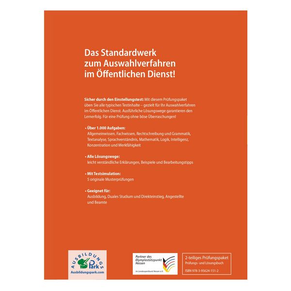 Produktbild: Einstellungstest &Ouml;ffentlicher Dienst: Pr&uuml;fungspaket mit Testsimulation