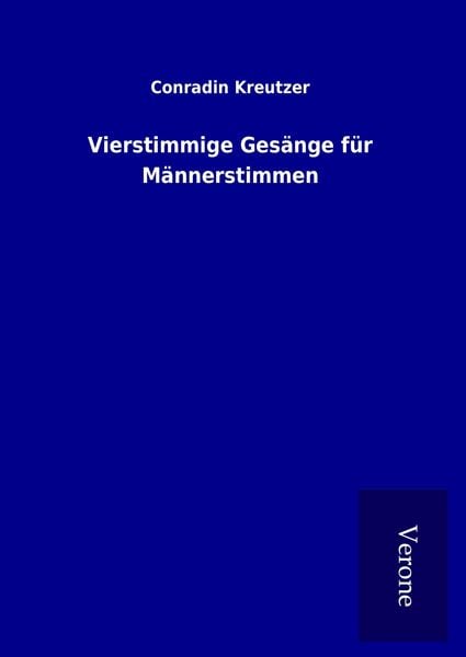 Produktbild: Vierstimmige Ges&auml;nge f&uuml;r M&auml;nnerstimmen