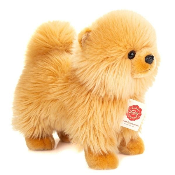 Teddy Hermann 91927 - Zwergspitz gold, stehend, Plüsch, 23 cm
