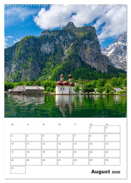 Produktbild: Urlaub in Oberbayern - zwischen Watzmann und Chiemsee (Wandkalender 2026 DIN A2 hoch), CALVENDO Monatskalender