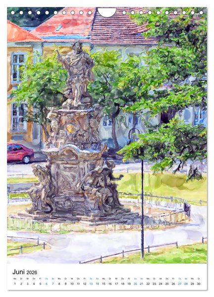 Produktbild: Rathenow - Illustrationen der Havel-Stadt (Wandkalender 2026 DIN A4 hoch), CALVENDO Monatskalender