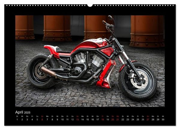 Produktbild: Motorrad-Tr&auml;ume &ndash; Chopper und Custombikes (hochwertiger Premium Wandkalender 2025 DIN A2 quer), Kunstdruck in Hochglanz