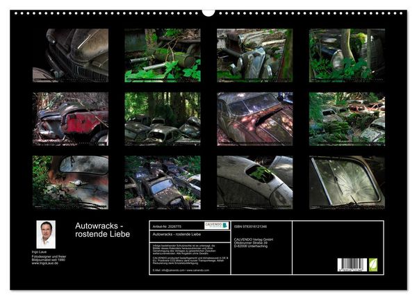 Produktbild: Autowracks - rostende Liebe (Wandkalender 2026 DIN A2 quer), CALVENDO Monatskalender